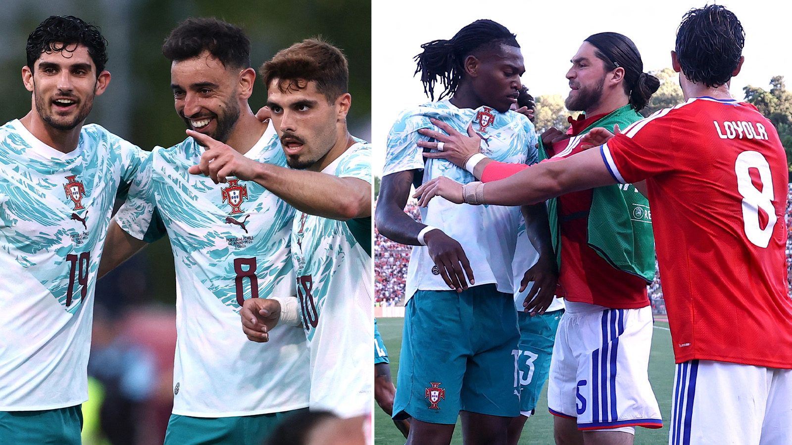 Portugal vann genrepet – efter storbråk