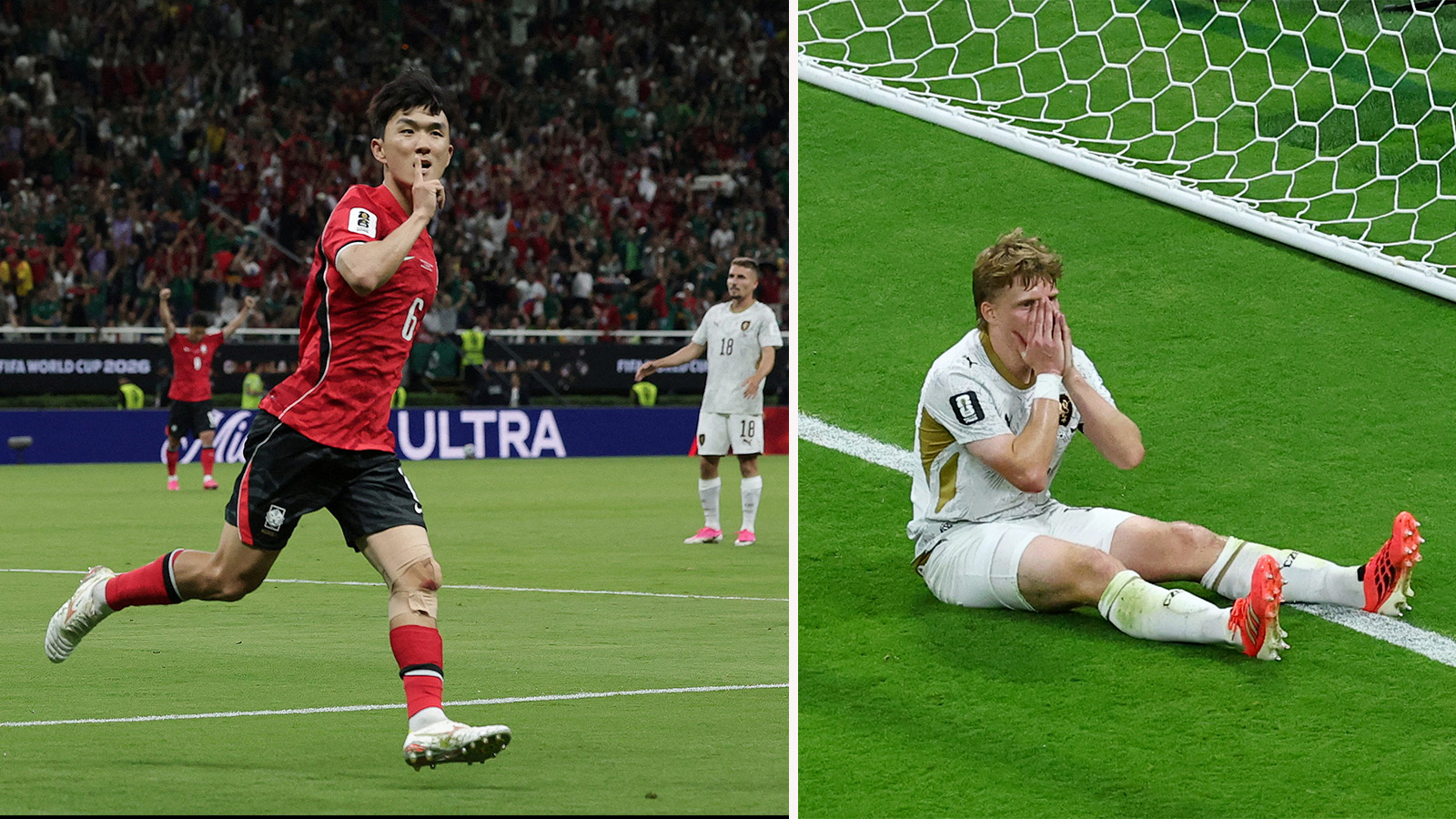 Sydkorea vände och vann efter avgörande byten