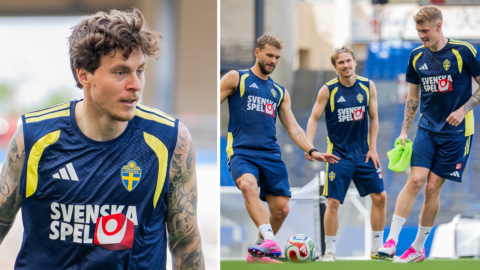 Glädjebeskedet: Alla svenska spelare i träning