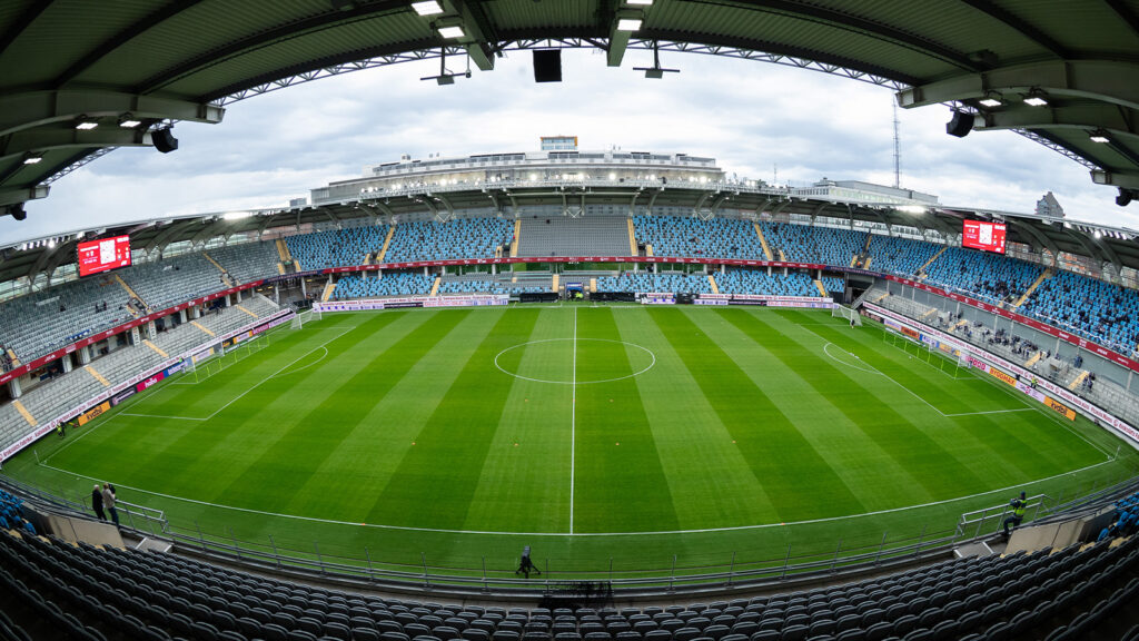 Gamla Ullevi i Göteborg som IFK Göteborg, Gais och Örgryte har som hemmaplan.