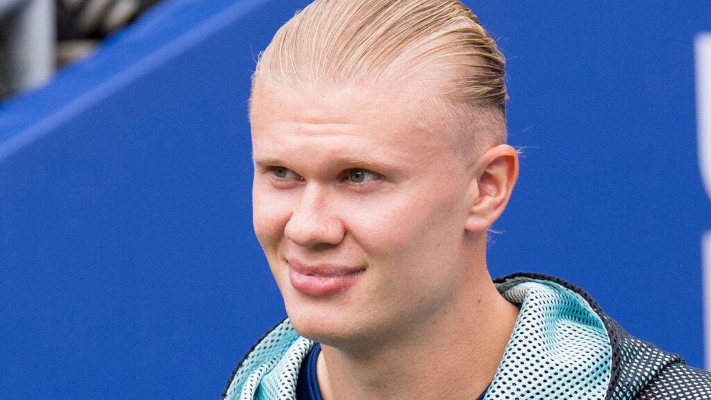 **Erling Haaland under gruppspelsmatchen mellan Norge och Frankrike i fotbolls-VM 2026 på Boston Stadium i Foxborough, USA, den 26 juni 2026.**