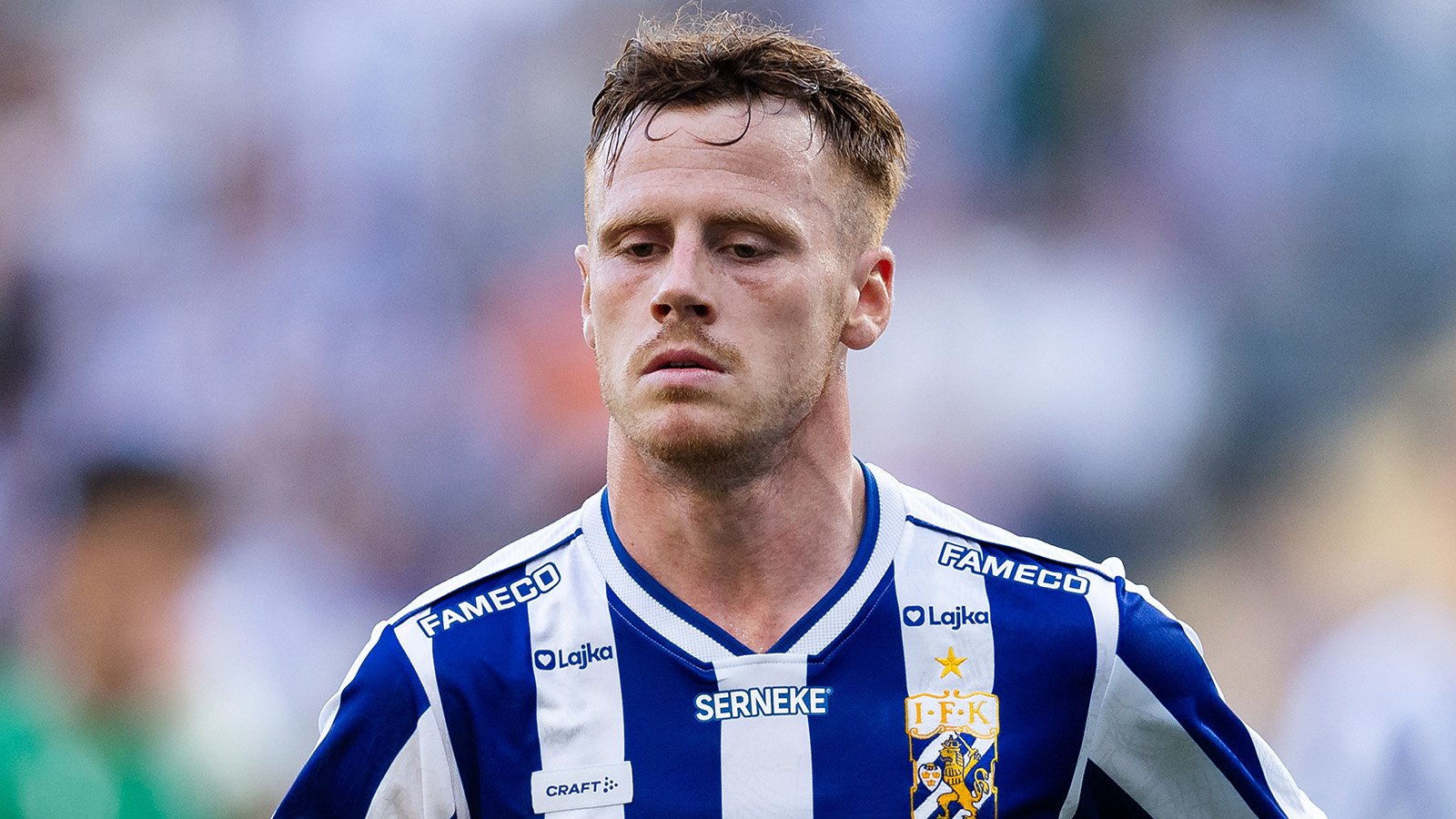 Göteborg, den 21 juli 2026. IFK Göteborgs Tobias Heintz under kvalmatchen till UEFA Conference League mot FCI Levadia Tallinn.