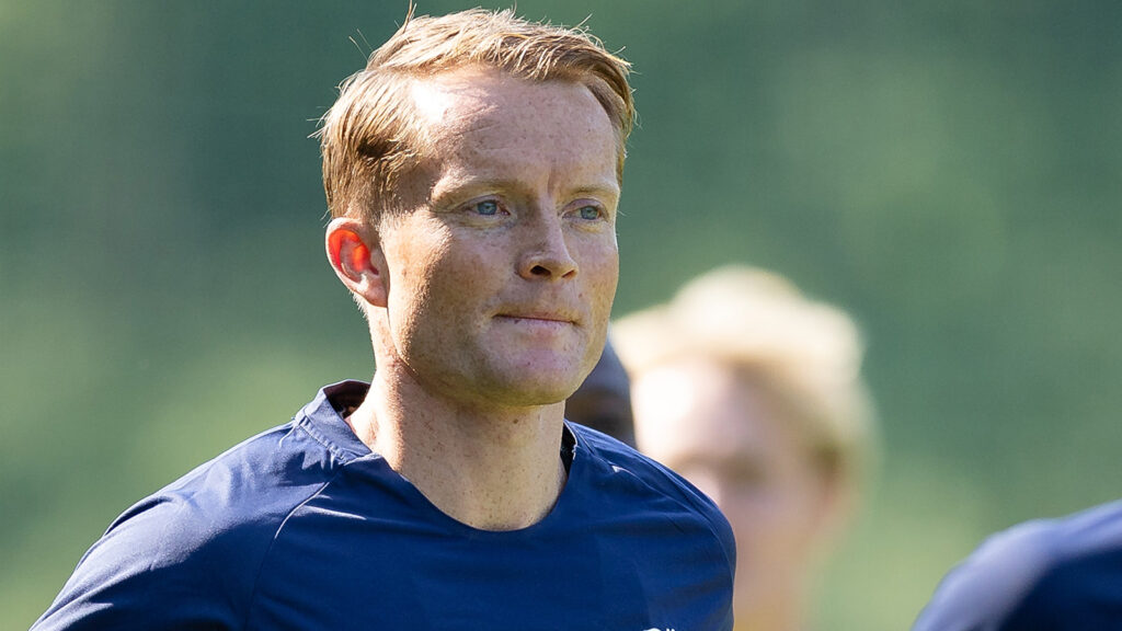 IFK Göteborgs Sam Larsson under en träning med IFK Göteborg den 15 juli 2026 i Göteborg.