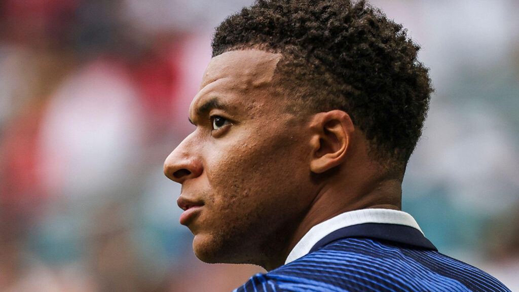 Miami Gardens, Florida, USA, den 18 juli 2026. Frankrikes Kylian Mbappé under bronsmatchen mellan Frankrike och England i fotbolls-VM 2026 på Hard Rock Stadium. Foto: Johnny Fidelin/Icon Sport.