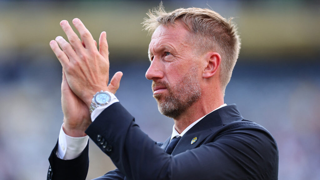 **Förbundskapten Graham Potter deppar efter slutsignalen och Sveriges uttåg ur fotbolls-VM efter åttondelsfinalen mot Frankrike den 30 juni 2026 på New York New Jersey Stadium i East Rutherford, USA. (Foto: Vincent Carchietta/Imagn Images via Reuters)**
