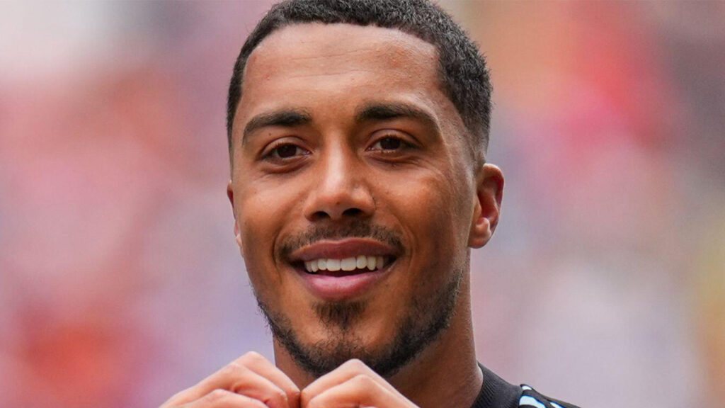 **Belgiens Youri Tielemans (8) firar efter att ha gjort lagets tredje mål i åttondelsfinalen mellan Belgien och Senegal i fotbolls-VM 2026 i Seattle den 1 juli 2026.**