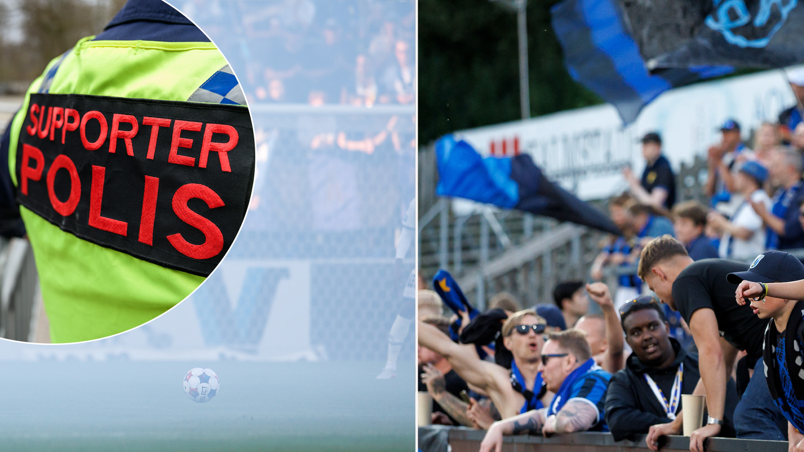 Supportrarna markerar mot polisen: ”Skapar osäkerhet”