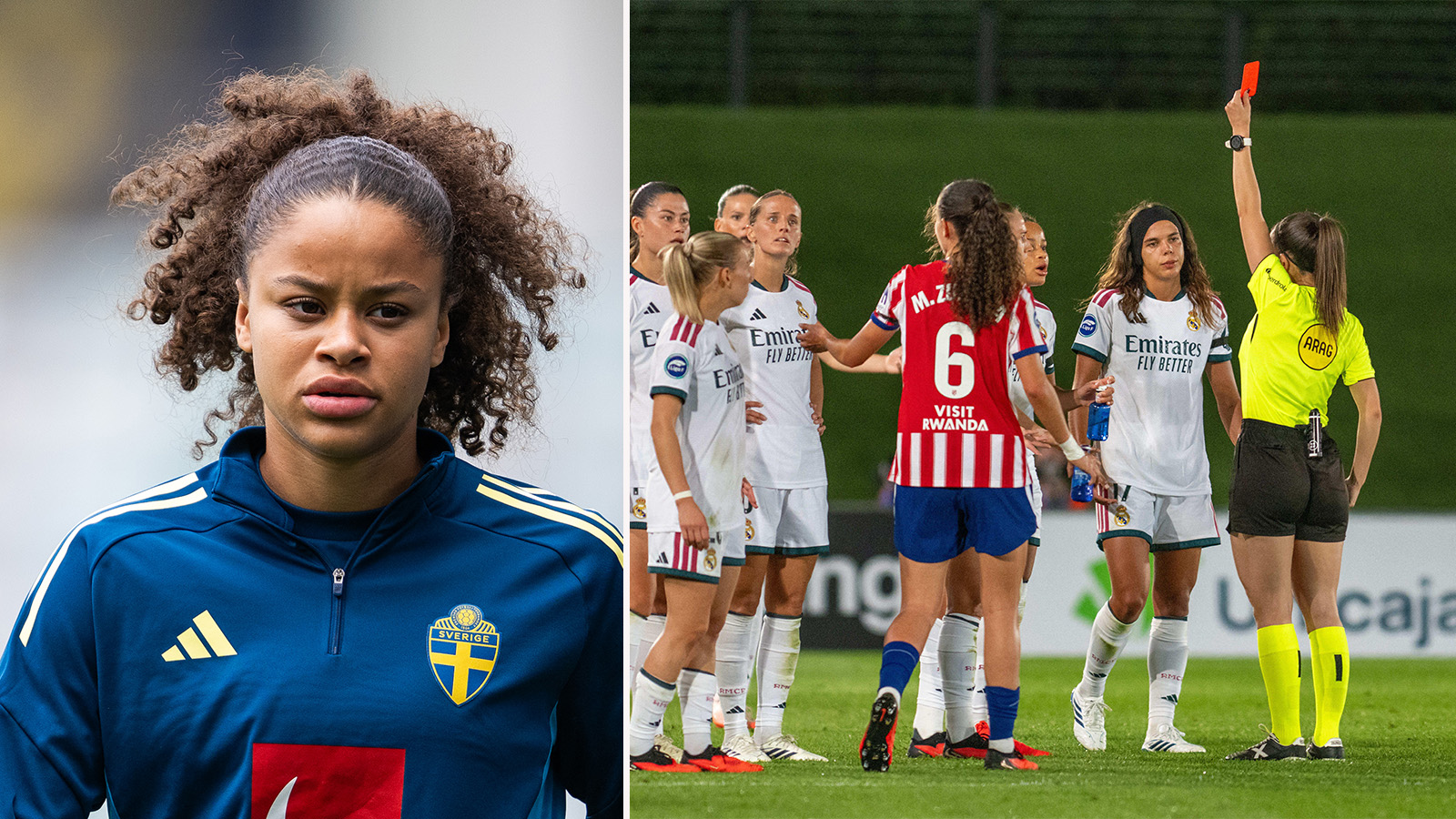 Felicia Schröder slog till med två mål – blev sedan utvisad