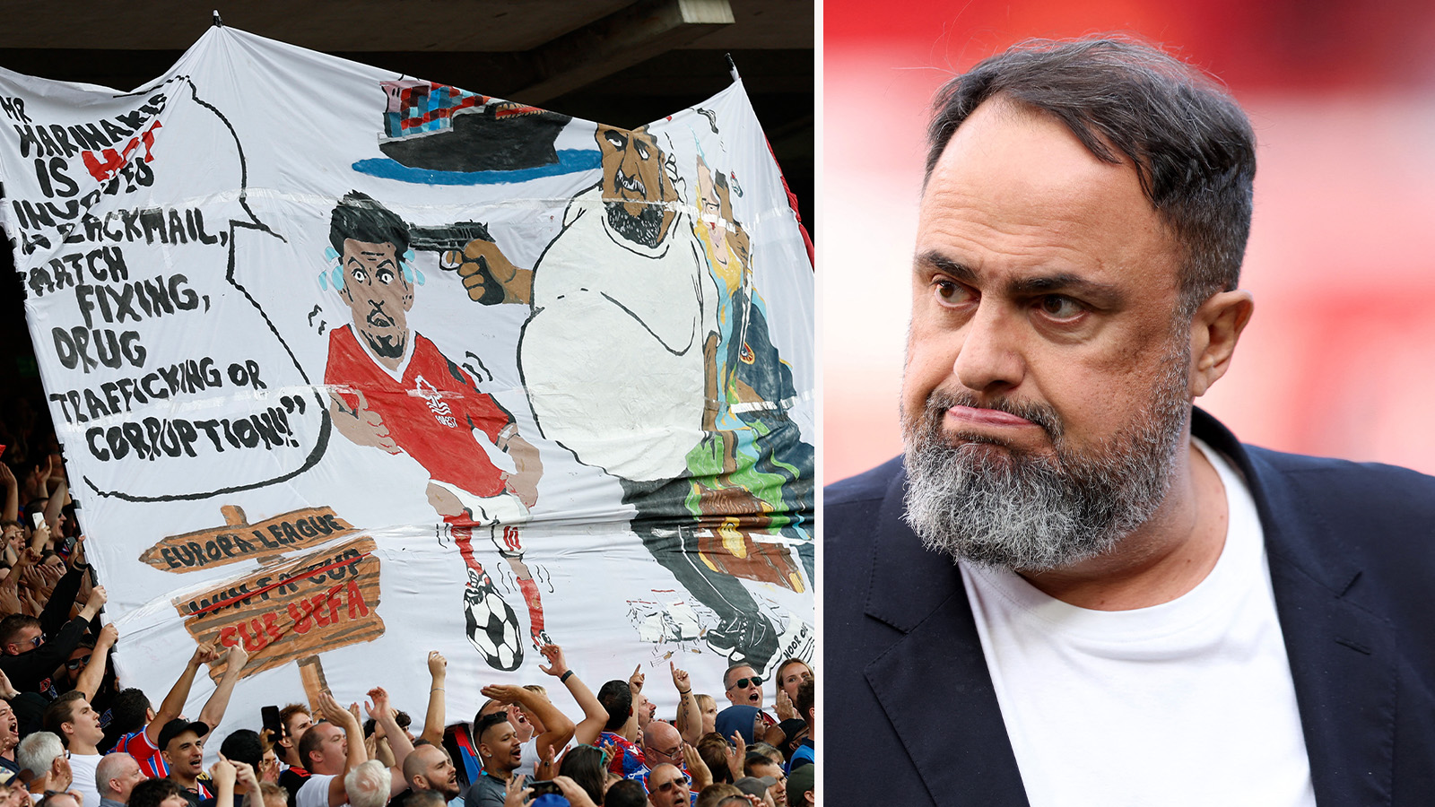 Forest-ägare stämmer Crystal Palace – till följd av banderoll